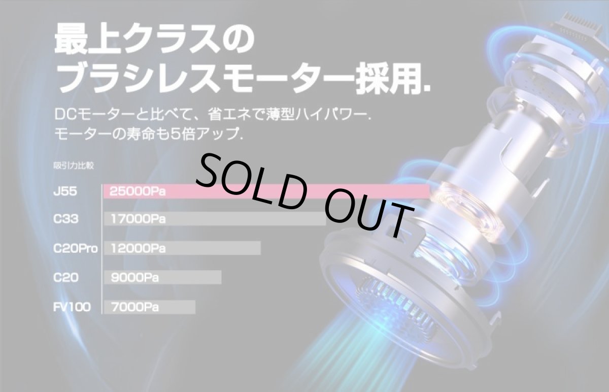 画像3: 掃除機 コードレス 2in1 コードレス掃除機 サイクロン式 Orage j55 オラージュ 充電式 超強力吸引 小型 コンパクト 軽量 ハンディクリーナー スティッククリーナー サイクロンクリーナー コードレスクリーナー (3)