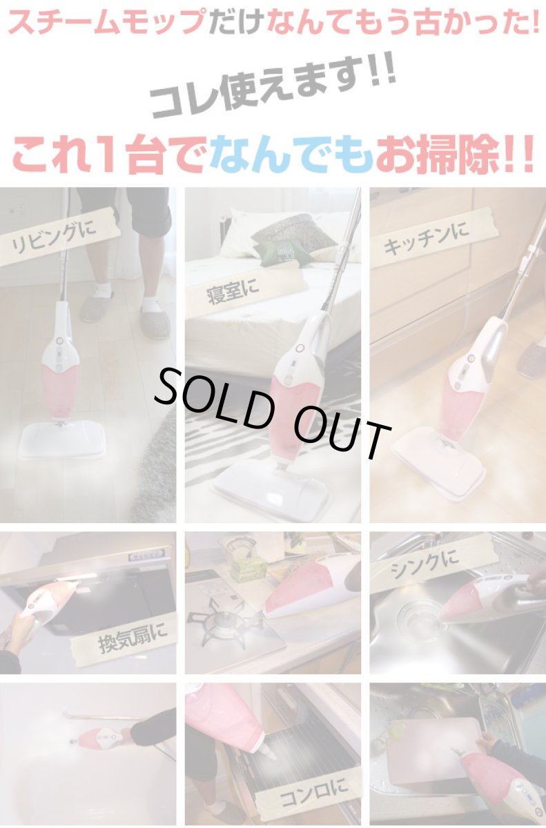 画像3: メーカー公式 ハイブリッドスチームクリーナー ピンク (3)