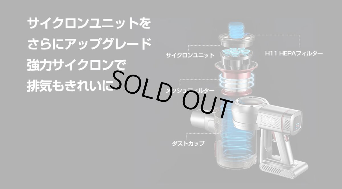 画像6: メーカー公式 【2年保証】掃除機 コードレス コードレス掃除機 サイクロン式 強力吸引 30000Pa 充電式 軽量 Orage X80 Plus 【送料無料】 (6)