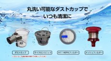 画像11: メーカー公式 【2年保証】掃除機 コードレス コードレス掃除機 サイクロン式 強力吸引 30000Pa 充電式 軽量 Orage X80 Plus 【送料無料】 (11)
