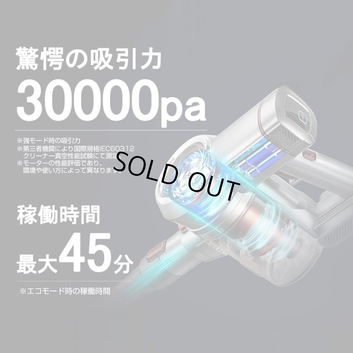 画像4: メーカー公式 【2年保証】掃除機 コードレス コードレス掃除機 サイクロン式 強力吸引 30000Pa 充電式 軽量 Orage X80 Plus 【送料無料】 (4)