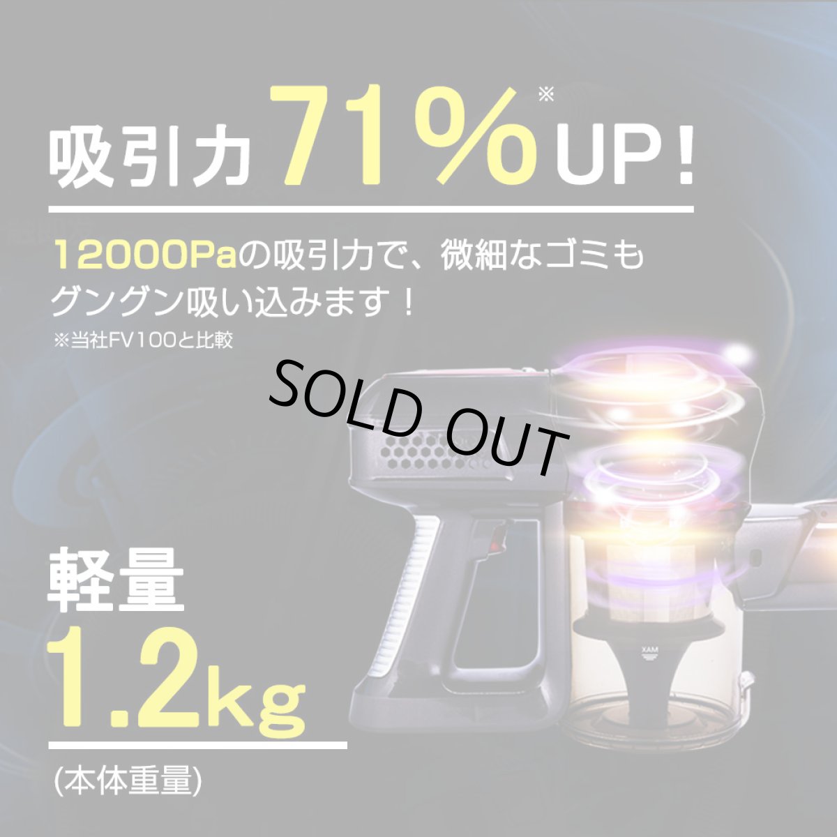 画像4: メーカー公式 掃除機 コードレス スティック  サイクロン クリーナー 充電式 22.2V 吸引力の強い掃除機 Orage C20 pro BS ベーシック (4)