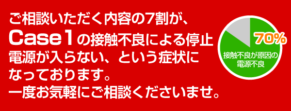 バッテリーの接触不良が第一の原因