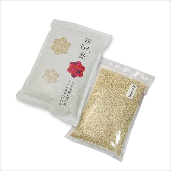 画像1: 【送料無料】 国産 もち麦＆押はだか麦 媛もち麦 食べ比べセット 1kg×2袋   (1)